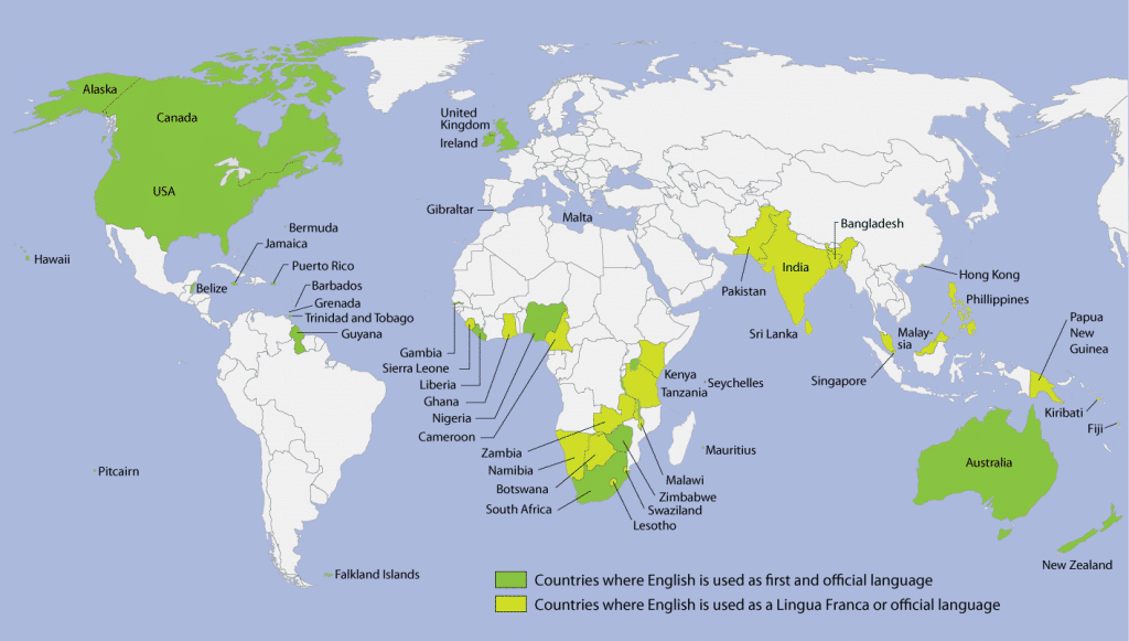Porque el inglés es el idioma universal